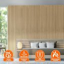 Ver imagem 6 de Kit 10 Painel Ripado Prime Madeira Pvc Maranta Cerrado 2,9m X 16cm