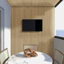 Ver imagem 3 de Kit 10 Painel Ripado Prime Madeira Pvc Maranta Cerrado 2,9m X 16cm