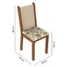 Kit 6 Cadeiras de Jantar 4291 Rustic/crema/lírio Bege Madesa - 3
