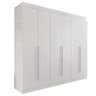 Guarda-roupa Casal 100% Mdf 6 Portas 4 Gavetas Grécia - Mais Móveis Cor Branco Neve - 2