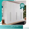 Guarda-roupa Casal 100% Mdf 6 Portas 4 Gavetas Grécia - Mais Móveis Cor Branco Neve - 6