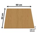 Ver imagem 6 de Mesa Beta Inox 75 Cm (altura) Disco Redondo Tampo Mdp Quadrado 60 Cm (larg) X 2,50 Cm (alt) Samba