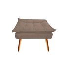Ver imagem 2 de Kit 02 Poltrona e Puff Opala Suede Capuccino Smf Decor