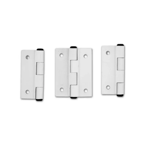 Kit 100 Dobradiças Alumínio 50x40 Branco