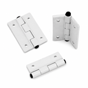 Ver imagem 2 de Kit 100 Dobradiças Alumínio 50x40 Branco