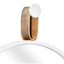 Ver imagem 2 de Espelho Round Branco com Alça Rajada - 60 cm
