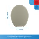 Ver imagem 3 de Assento Sanitário Almofadado Oval Astra