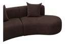 Ver imagem 5 de Sofá Modular Curvo 360cm Orgânico Virginia Bouclé:Marrom