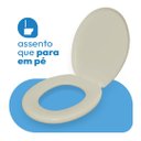 Ver imagem 4 de Assento Sanitário Almofadado Oval Astra
