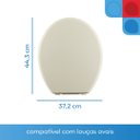 Ver imagem 3 de Assento Sanitário Almofadado Oval Astra