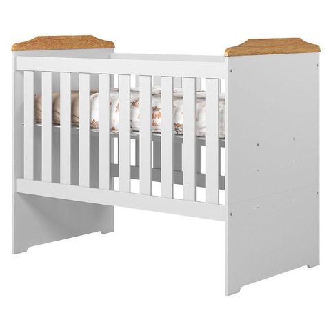 Berço Americano Carinho Branco Amadeirado Acetinado - Tigus