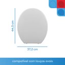 Ver imagem 4 de Assento Sanitário Almofadado Oval Astra