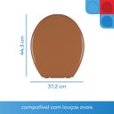Ver imagem 3 de Assento Sanitário Almofadado Oval Astra
