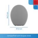 Ver imagem 3 de Assento Sanitário Almofadado Oval Astra