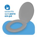 Ver imagem 4 de Assento Sanitário Almofadado Oval Astra