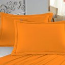 Ver imagem 1 de Porta Travesseiro Matelado Nobre 2 Peças Malha 100% Algodão - Laranja