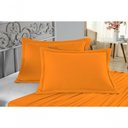 Ver imagem 4 de Porta Travesseiro Matelado Nobre 2 Peças Malha 100% Algodão - Laranja