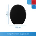Ver imagem 3 de Assento Sanitário Almofadado Oval Astra