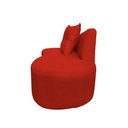 Ver imagem 5 de Namoradeira Sofá Feijão Suria 150cm Orgânica Couro Vermelho