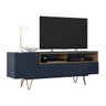 Rack Retro para Tv até 60 Polegadas Metal Alasca Azul Navy Ac/freijo Ac - 1