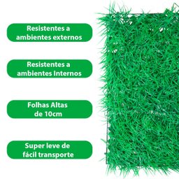 Jardim Vertical Planta Artificial Capim Placa 40x60 Grama Muro Inglês Decoração De Ambientes - 3