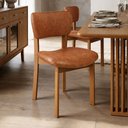 Ver imagem 3 de Cadeira para Sala de Jantar Cozinha Living Estofada Dara L02 Couríssimo Camel - Lyam Decor