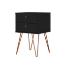 Ver imagem 2 de Mesa de Cabeceira Retro Metal Bled Preto Ac