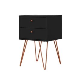 Mesa de Cabeceira Retro Metal Bled Preto Ac - 2
