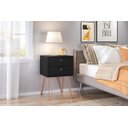 Ver imagem 5 de Mesa de Cabeceira Retro Metal Bled Preto Ac