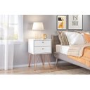 Ver imagem 5 de Mesa de Cabeceira Retro Metal Bled Branco Ac<Br>