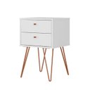 Ver imagem 2 de Mesa de Cabeceira Retro Metal Bled Branco Ac<Br>