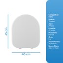Ver imagem 4 de Assento Sanitário Soft Close TTH Thema Astra para Louça Incepa