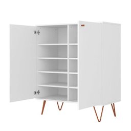 Sapateira Retro Metal Agata Branco Ac - 3