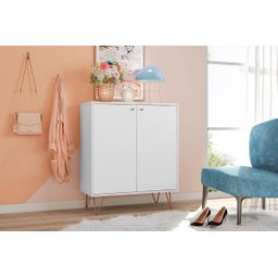 Sapateira Retro Metal Agata Branco Ac - 5