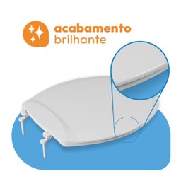 Assento Sanitário Polipropileno Talento Oval Astra Branco - 6 Assento Sanitário Polipropileno Talento Oval Astra Branco - 6