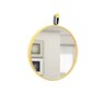Espelho Round Gold com Alça Preta - 40 cm - 1