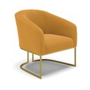 Ver mais imagens de Sofá Namoradeira e Poltrona Industrial Dourado Stella Bouclê Most D03 - D'Rossi