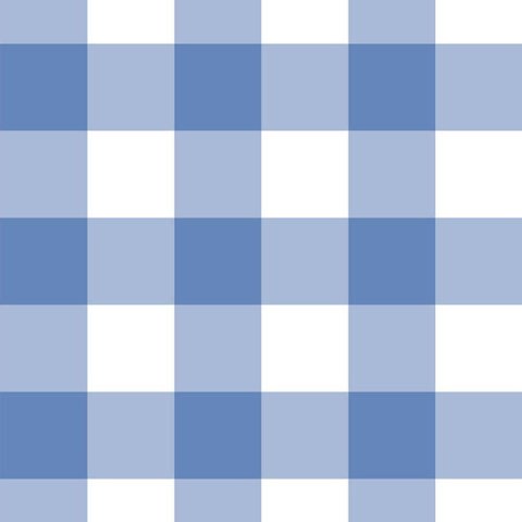 Papel de Parede Doce Estilo Xadrez Azul 81833