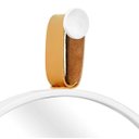 Ver imagem 2 de Espelho Round Branco com Alça Caramelo - 60 cm