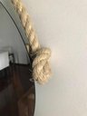 Ver imagem 3 de Espelho Decorativo 50 cm Corda de Sisal com Pendurador