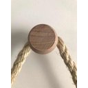 Ver imagem 2 de Espelho Decorativo 50 cm Corda de Sisal com Pendurador