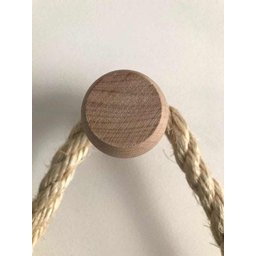 Espelho Decorativo 50 cm Corda de Sisal com Pendurador - 2