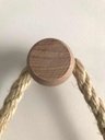 Ver imagem 2 de Espelho Decorativo 50 cm Corda de Sisal com Pendurador