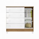 Ver imagem 4 de Cômoda de Bebê 4 Gavetas 1 Porta Selena Carolina Baby