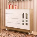 Ver imagem 1 de Cômoda de Bebê 4 Gavetas 1 Porta Selena Carolina Baby