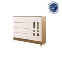 Ver imagem 3 de Cômoda de Bebê 4 Gavetas 1 Porta Selena Carolina Baby