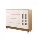 Ver imagem 2 de Cômoda de Bebê 4 Gavetas 1 Porta Selena Carolina Baby