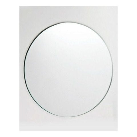 Espelho Multiuso Lapidado Redondo 50cm Diam. Fita Dupla Face