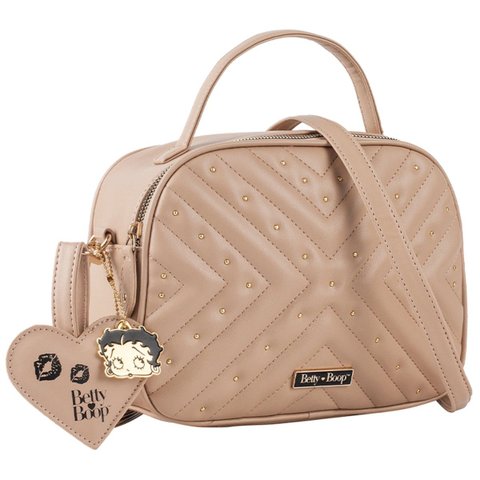 Bolsa de Mão e Transversal Betty Boop Bege Semax