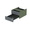 Ver imagem 6 de Gaveteiro Aéreo GA02G P15 2 Gavetas MDF-MDP com Trava Sálvia-Grafito Pandin Móveis